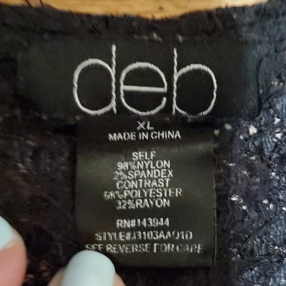 Women's Deb follow your dreams lace top sz xl - Picture 6 of 6